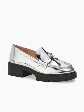 Coach Leah Loafer Silver